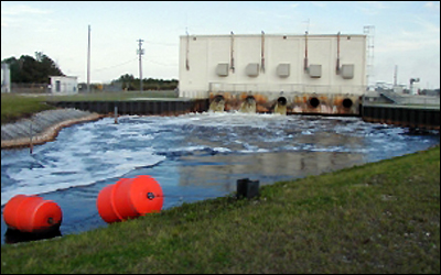 Pumping station in the C-111 canal next to Everglades National Park