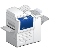 A drawing of the Xerox WorkCentre 5855